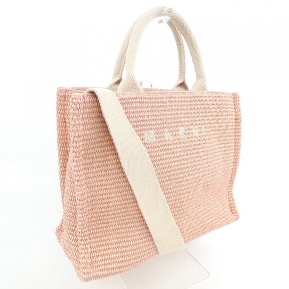 Marni EAST-WEST Tote Bag Cotton Nylon Tote Bag - Picture 2 of 6